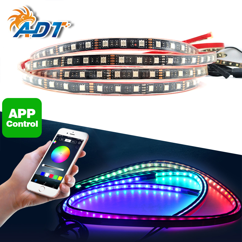  ADT 100 different models App control chasing under car kits dynamic led under car glow underbody neon light